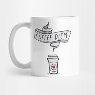 Coffee Lover Carpe Diem Caffeine Addict Mug